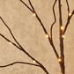 HOMLUX 32" Willow Branch with 100 LED Lights in Brown, , large
