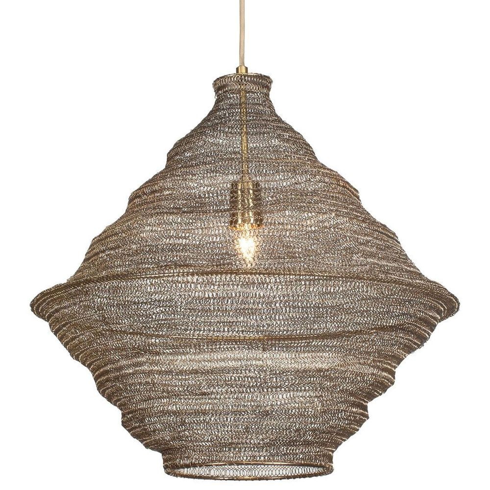 Uttermost Sigh 1-Light Pendant in Antique Brass, , large