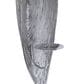 Maple and Jade Single Candle Wall Sconce in Silver, , large