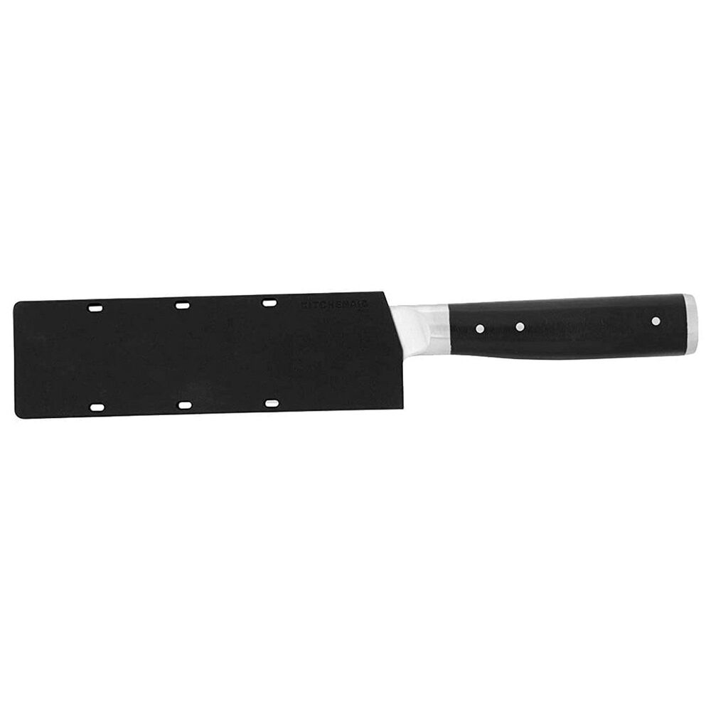 KitchenAid Gourmet 5&quot; Santoku Knife with Protective Cover in Stainless Steel and Black, , large