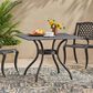 Hearth and Haven Cayman Outdoor Dining Table in Black - Table Only, , large