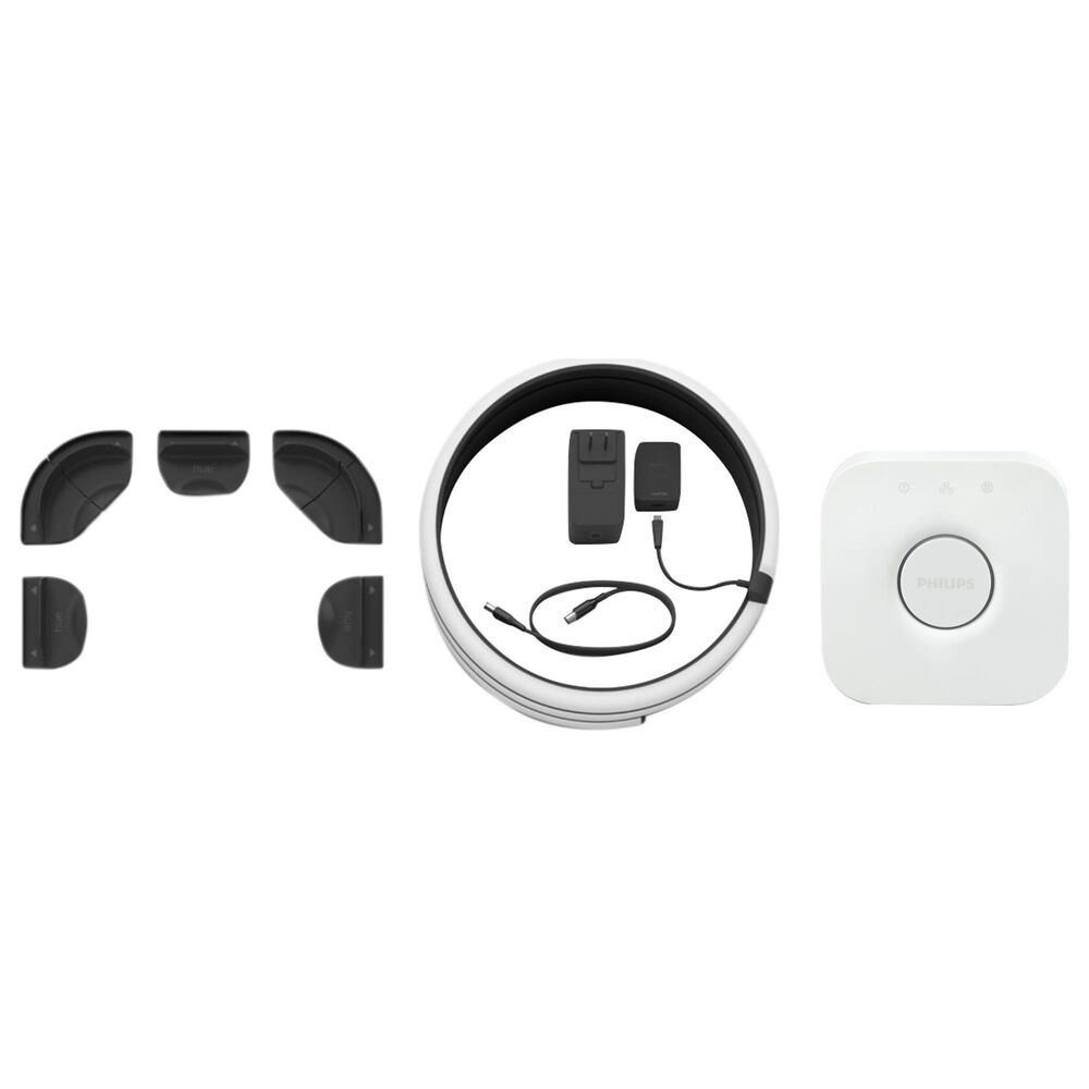 Philips Hue 65" Lightstrip and Smart Bridge in White, , large