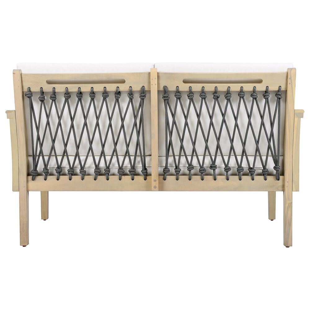 HOMLUX 2-Piece Outdoor Conversation Set with Cushions in Cream and Dark Gray, , large