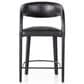 Four Hands Hawkins Counter Stool in Sonoma Black Top Grain Leather, , large