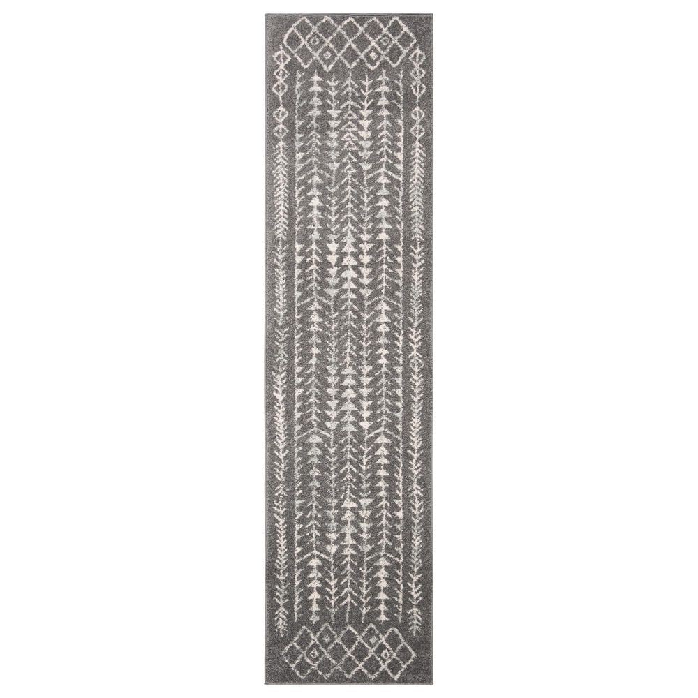 Safavieh Tulum 2" x 7" Ivory and Dark Grey Runner, , large