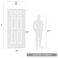 Golden Lighting Hines 1-Light Semi-Flush in Chrome, , large