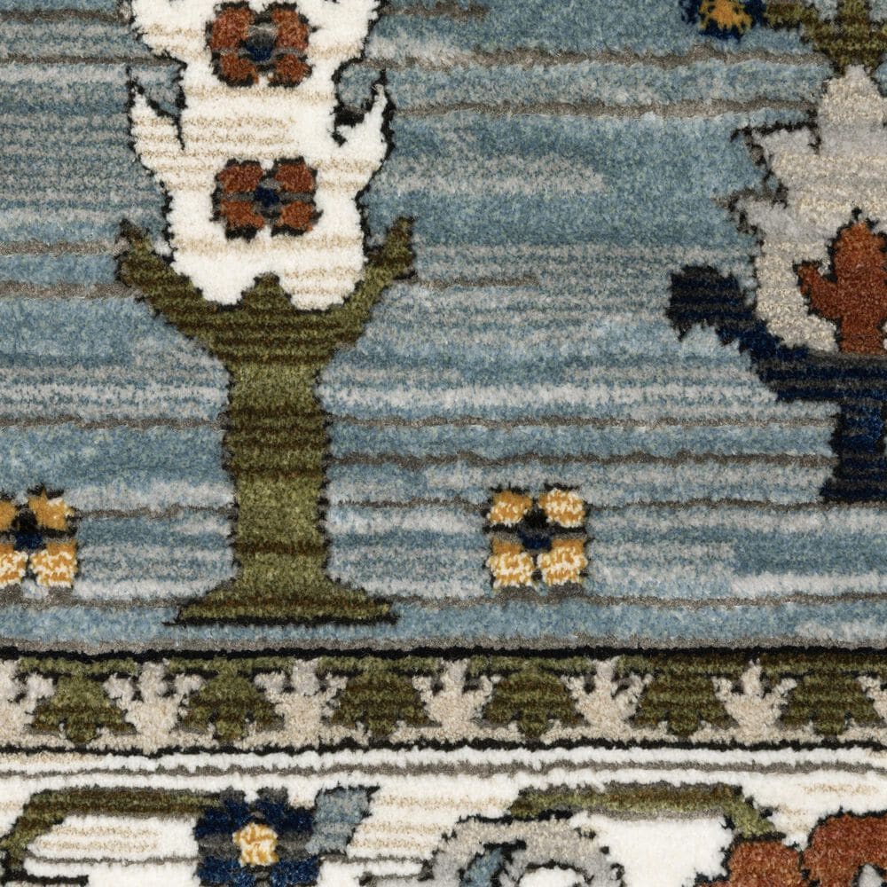 Oriental Weavers Keira KEI06 Blue and Green 6&#39;7&quot; x 9&#39;6&quot; Area Rug, , large