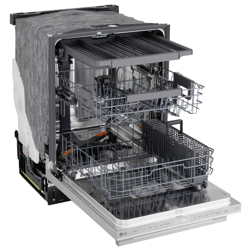 LG 24&quot; Built-In Bar Handle Dishwasher with SteamAssist in PrintProof Stainless Steel, , large
