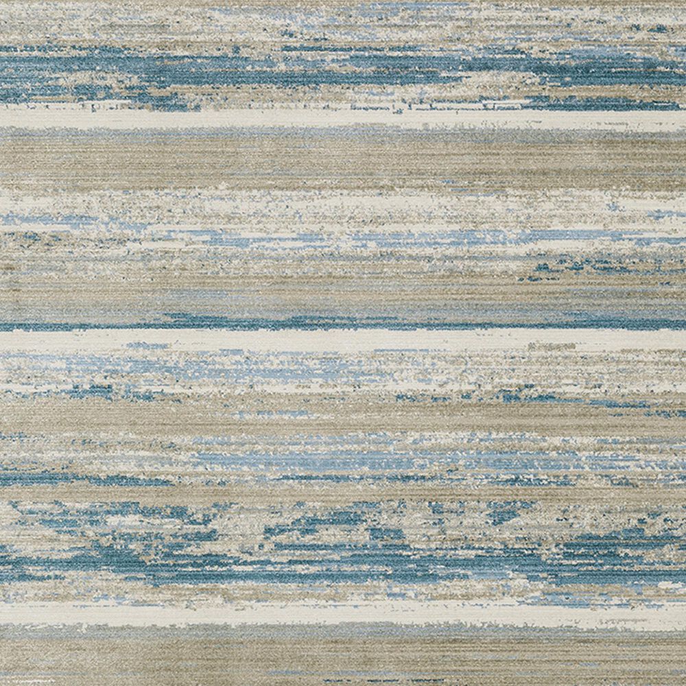 Oriental Weavers Bauer Abstract Stripes 2&#39;3&quot; x 7&#39;6&quot; Blue Runner, , large