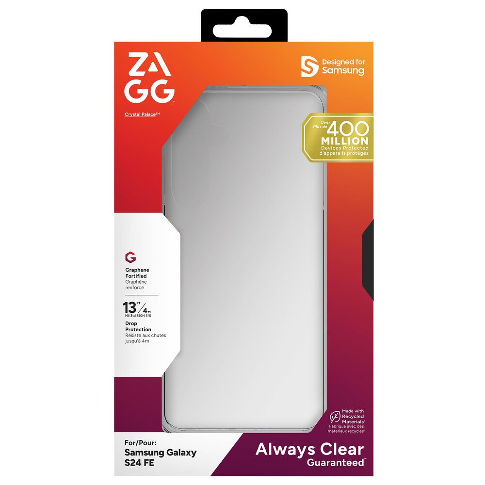 Zagg Crystal Palace Case for Samsung Galaxy S24 FE in Clear, , large