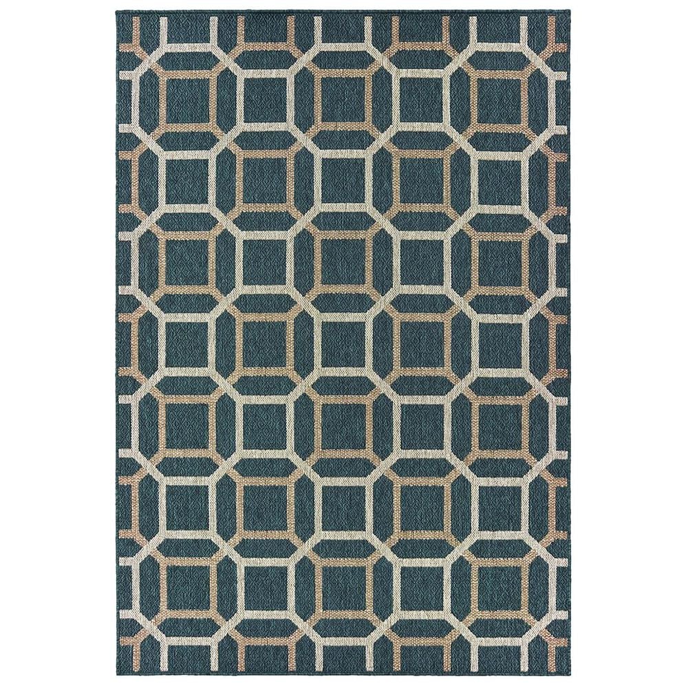 Oriental Weavers Latitude 7"10" x 10" Blue Area Rug, , large