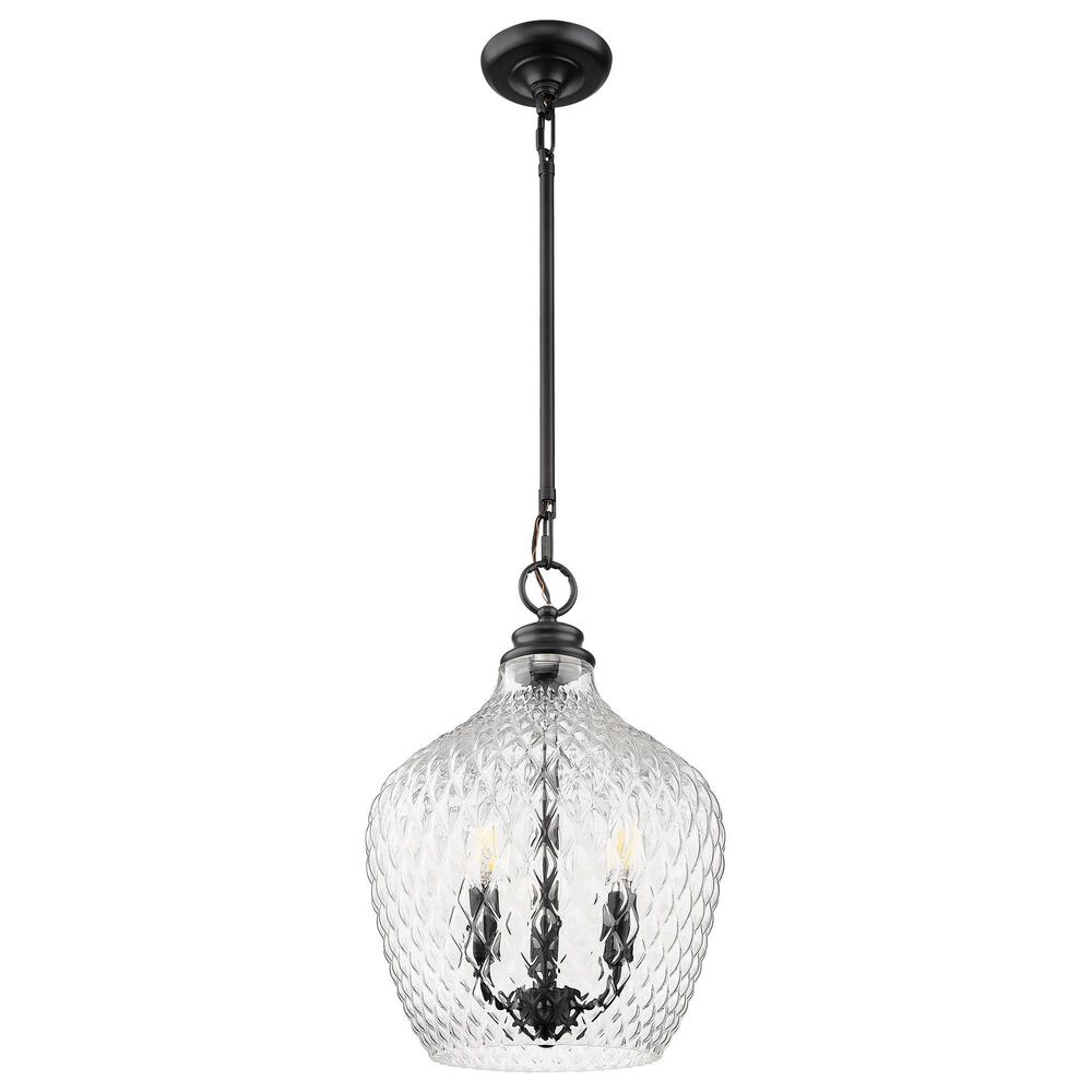 Golden Lighting Adeline 3-Light Pendant in Matte Black, , large