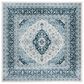 Safavieh Isabella 6"7" Square Cream and Dark Blue Area Rug, , large
