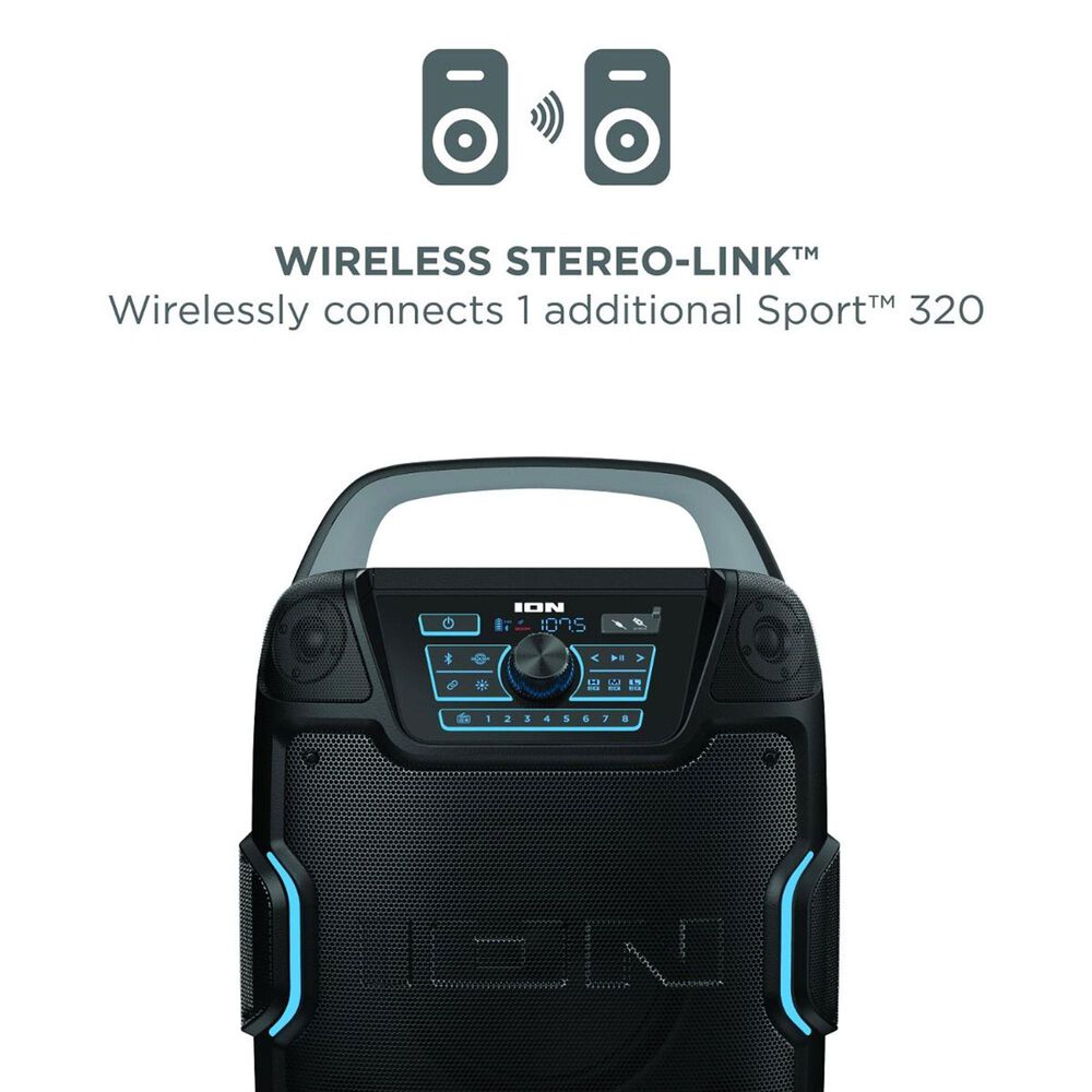 Ion Sport 320 High-Power All-Weather Bluetooth Speaker in Black, , large