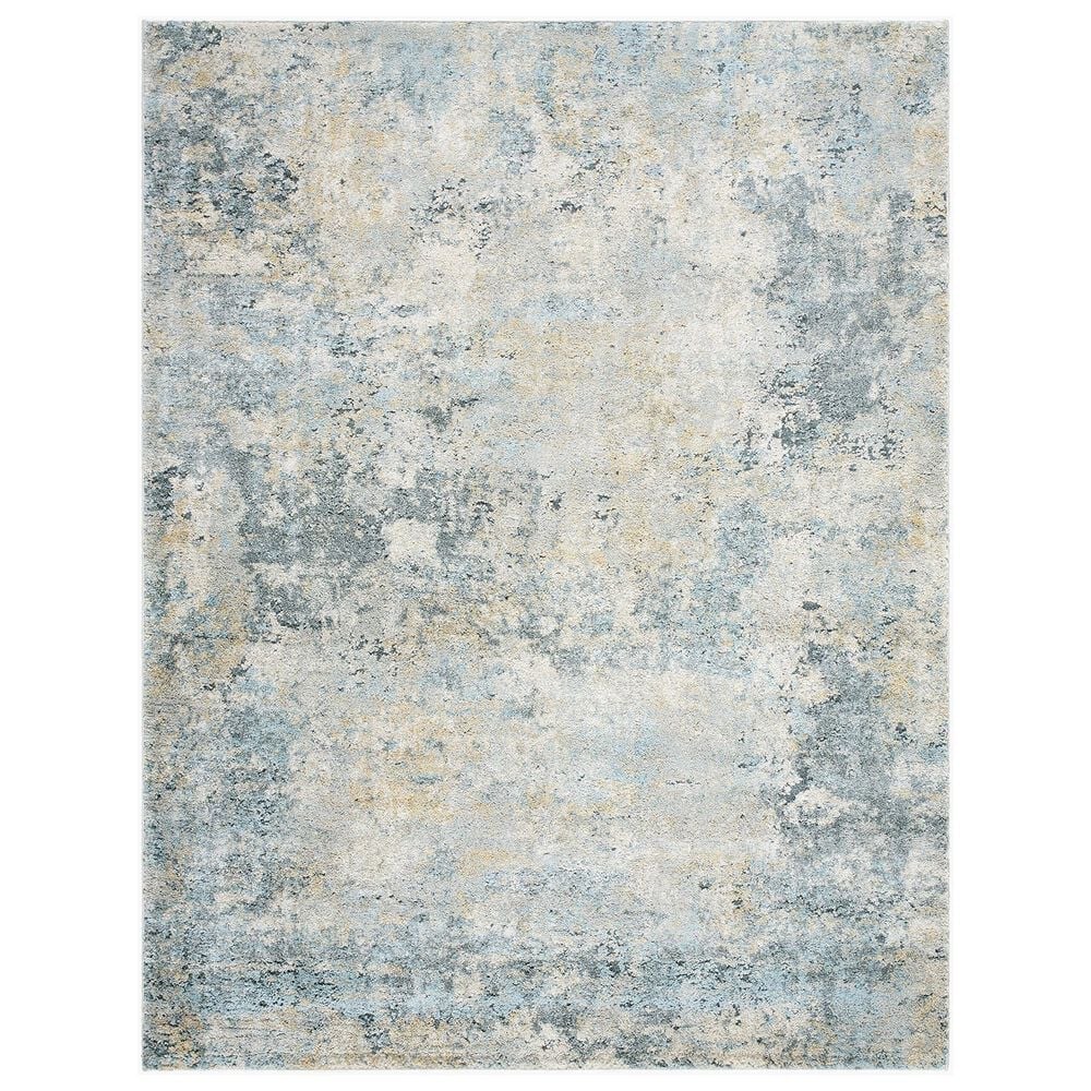 Surya Avellino 5"3" x 7" Light Beige, Gray, Deep Teal, Pale Blue, Tan, Denim and Light Olive Area Rug, , large