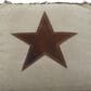 Maple and Jade Star Stuffed Pouf in White, Brown and Black, , large