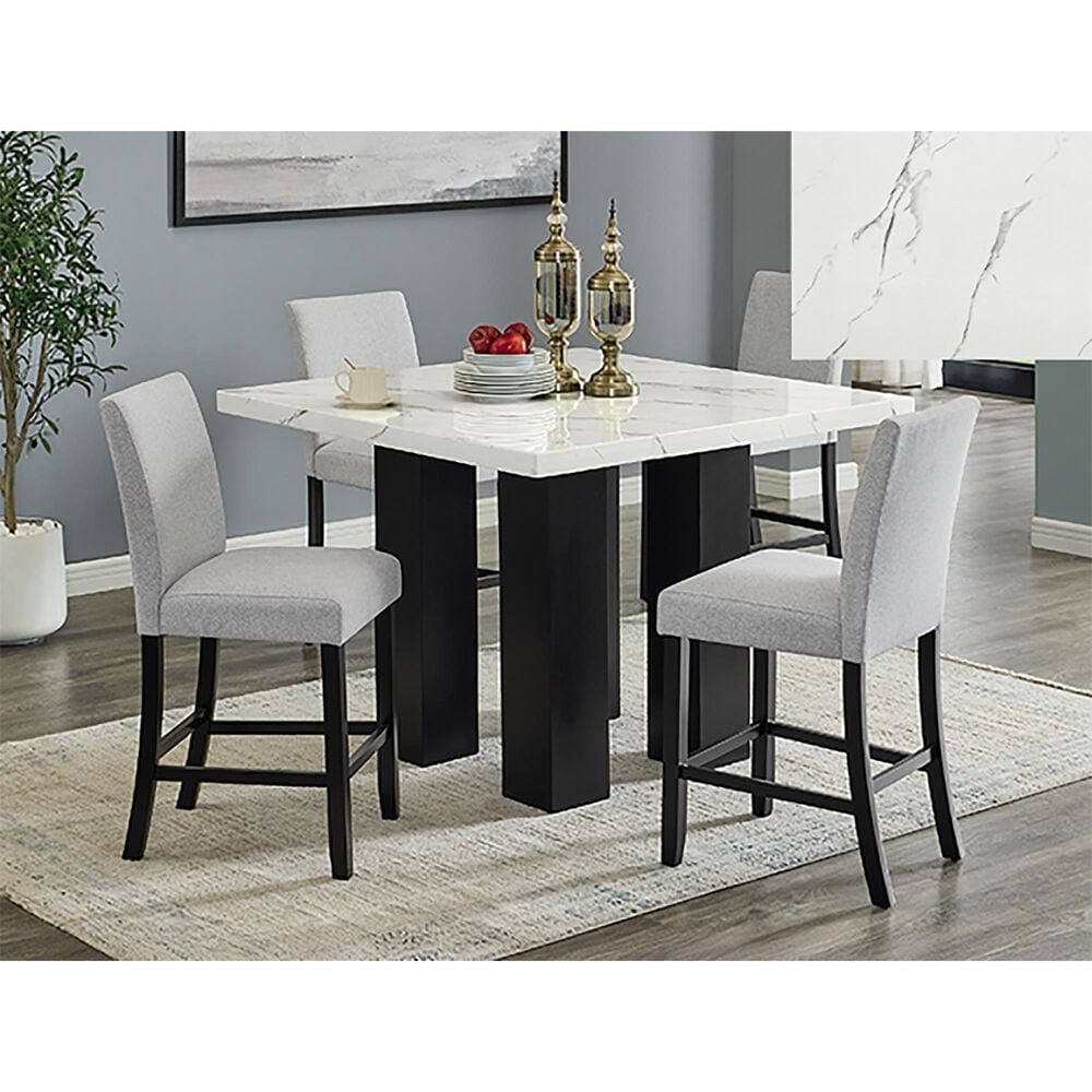 Crown Mark Parkside Upholstered Counter Stool in Dove, , large