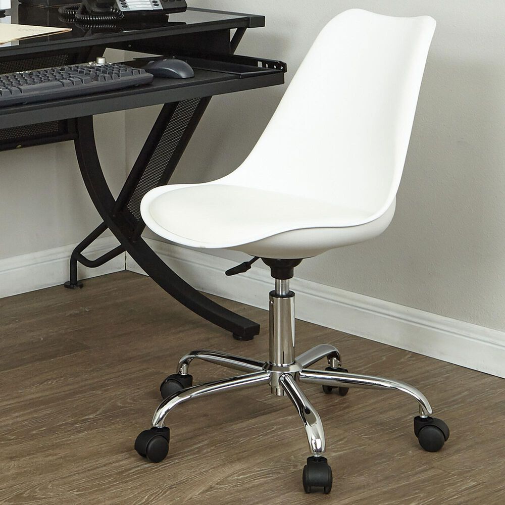 OSP Home Emerson Desk Chair in White, , large