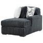 Ashley Midnight-Madness 4-Piece Right Facing Sectional with Chaise in Gunmetal, , large