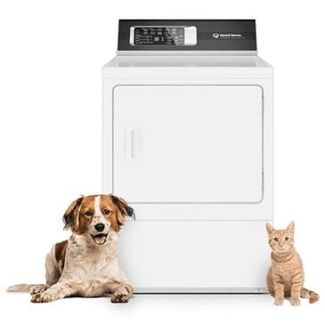 Speed Queen 7.0 Cu. Ft. Front Load Gas Dryer with Pet Plus in White, , large