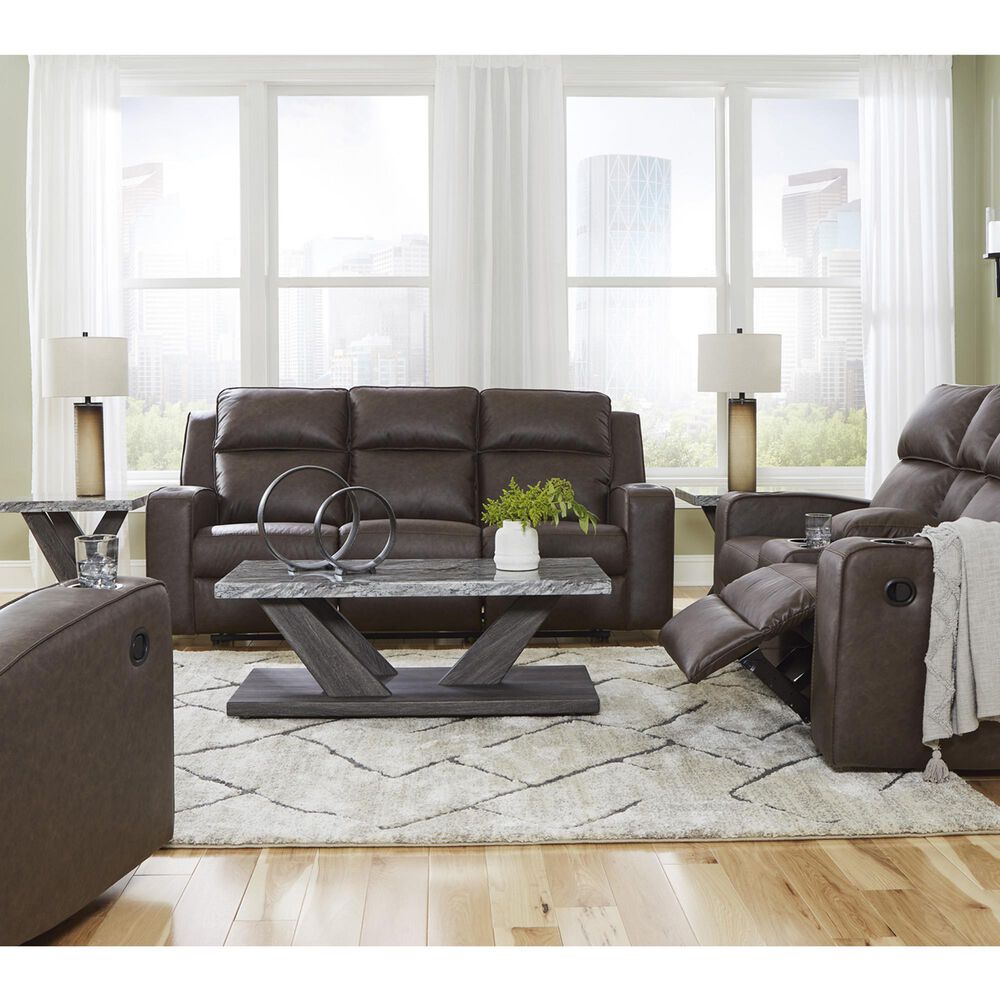 Ashley Lavenhorne Manual Sofa in Granite, , large