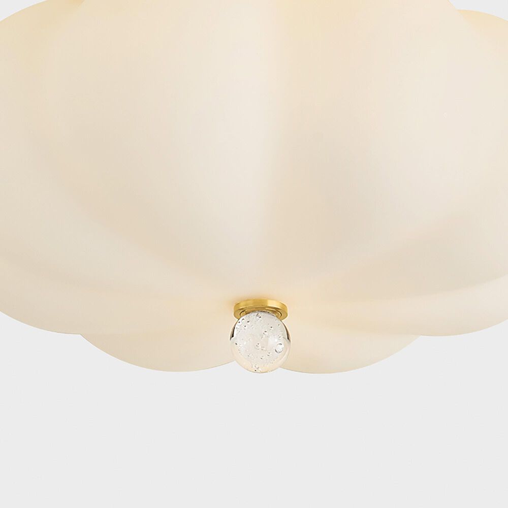 Mitzi Lighting Demille 3-Light Flush Mount in Aged Brass, , large