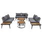 HOMLUX 6-Piece Outdoor Sectional Set in Gray, , large