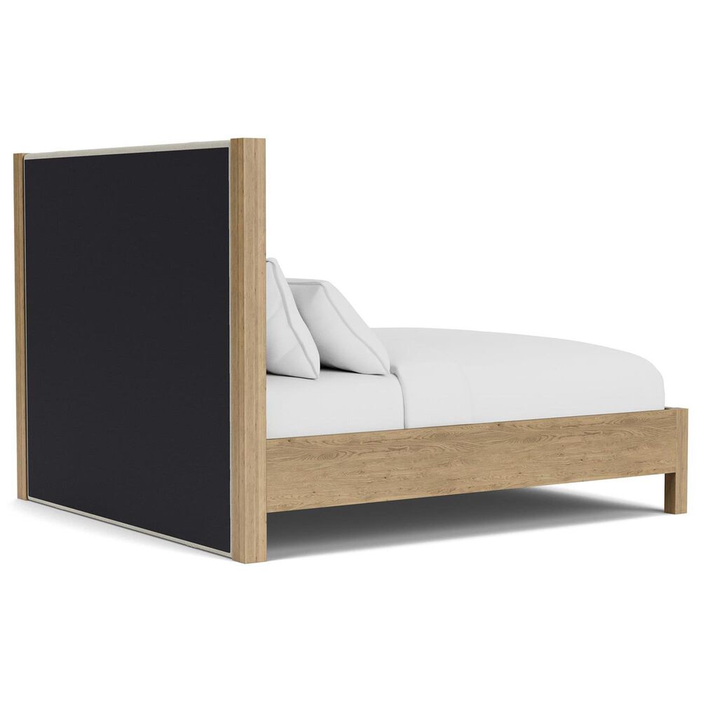 Shannon Hills Davie 4-Piece King Upholstered Bedroom Set in Pale Oak, , large
