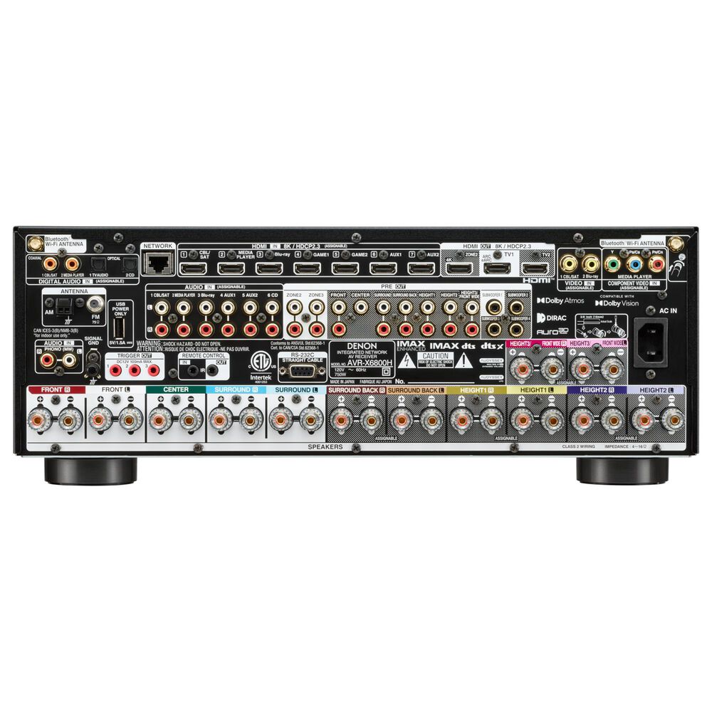 Denon 11.4 Channel AV Reciever in Black, , large
