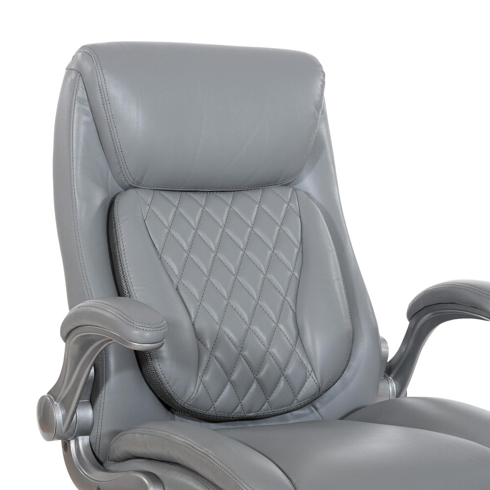 Valor Living Executive Chair with Grey Upholstery in Titanium, , large