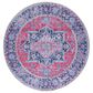 Safavieh Serapi SEP323 6"7" Round Red and Navy Area Rug, , large