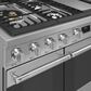 SMEG 5.95 Cu. Ft. Freestanding Double Oven Dual Fuel Range in Stainless Steel, , large