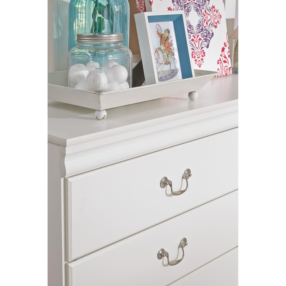 Ashley Anarasia 4-Piece Queen Bedroom Set in White, , large