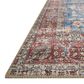 Loloi Loren LQ-01 7"6" x 9"6" Blue and Brick Area Rug, , large