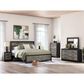 Ashley Broachmyn 4-Piece King Panel Bedroom Set in Black and Gray, , large