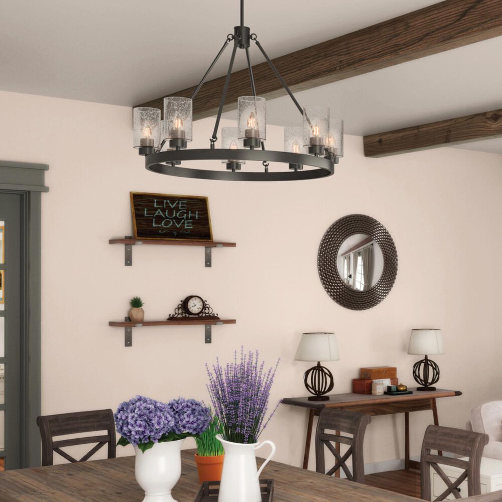 Hunter Hartland 8-Light Chandelier in Noble Bronze, , large