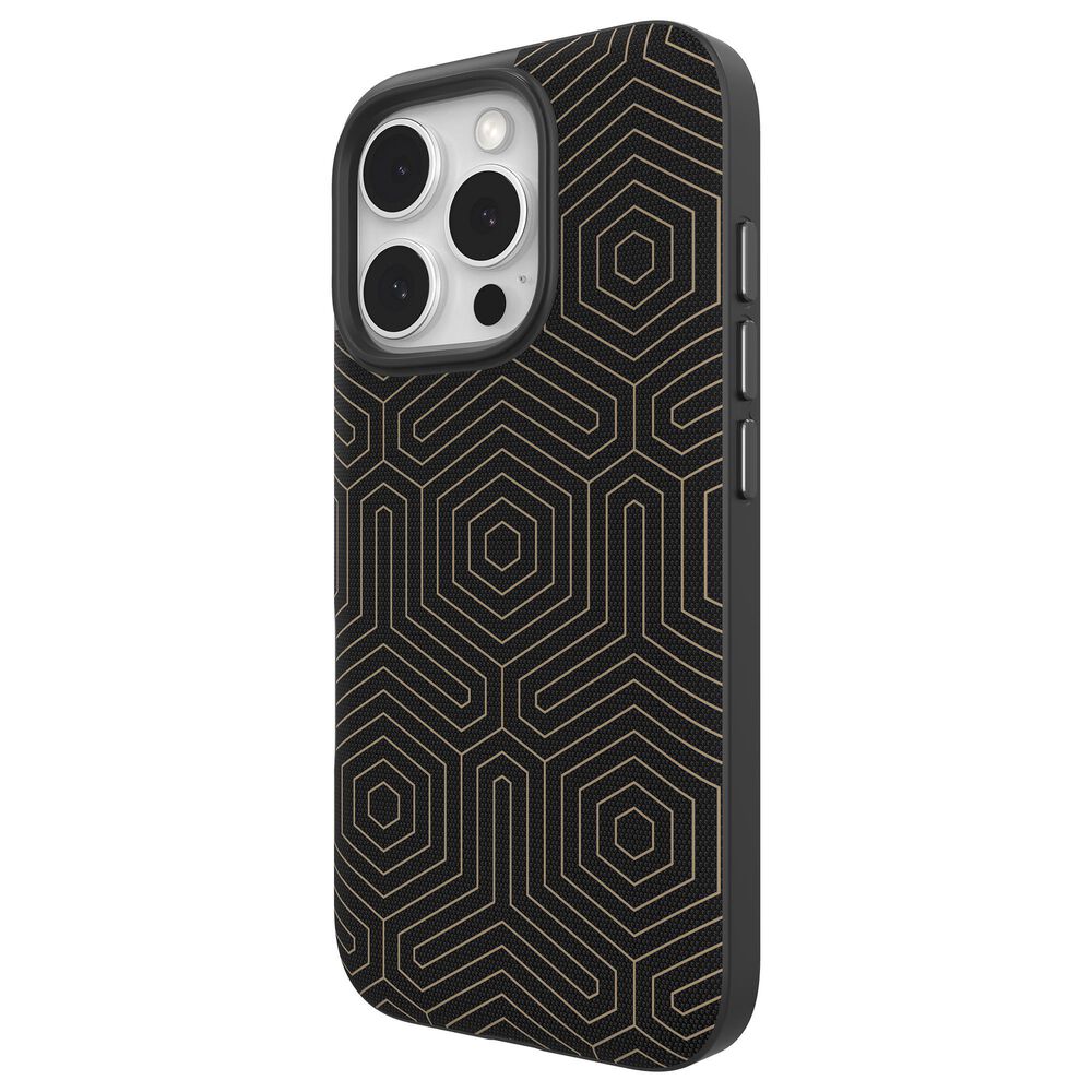 Zagg London Snap MagSafe Case for Apple iPhone 16 Pro in Black Hexagon, , large