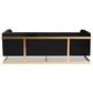 Baxton Studio Ambra Stationary Sofa in Black Velvet, , large