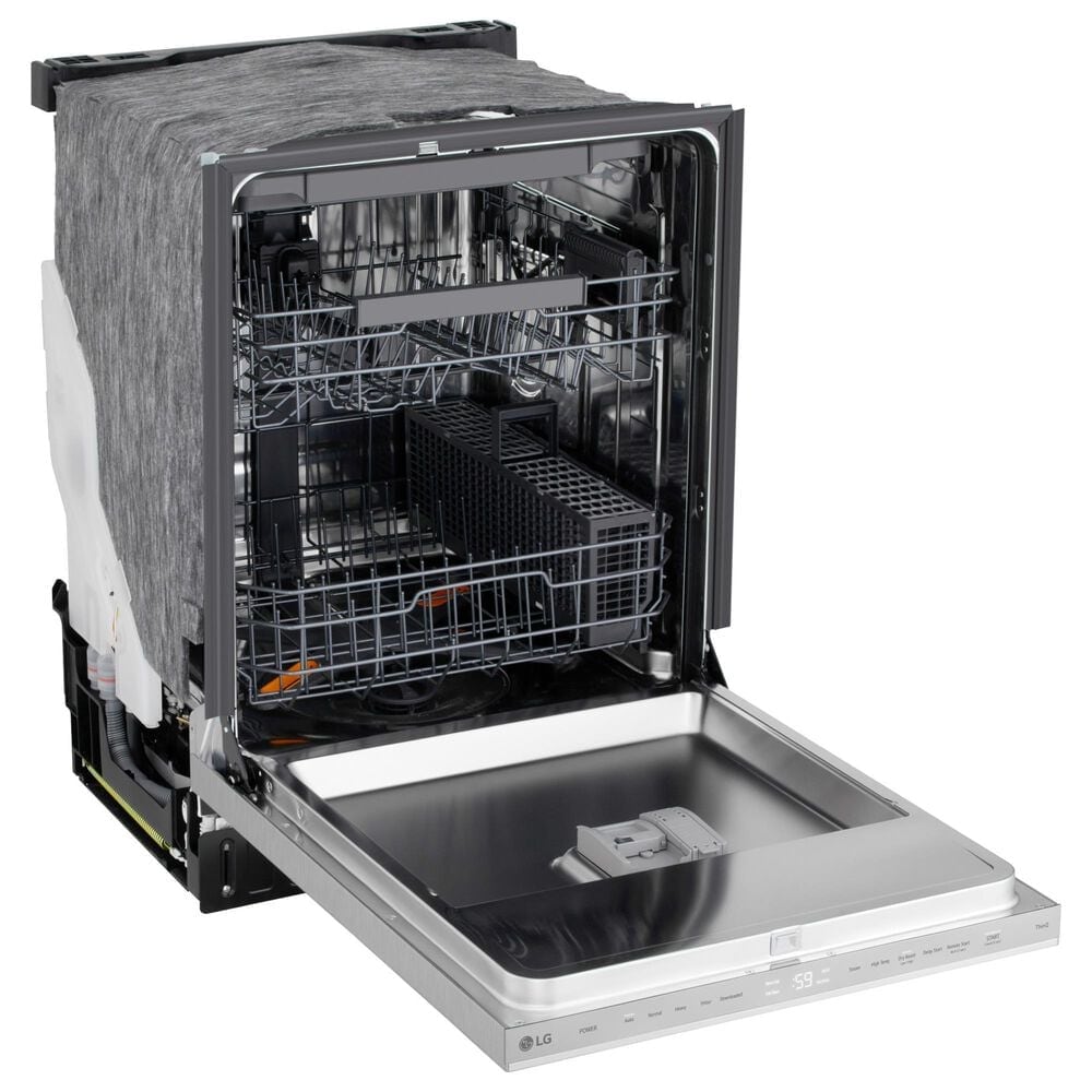 LG 24" Built-In Pocket Handle Dishwasher with SteamAssist in PrintProof Stainless Steel, , large