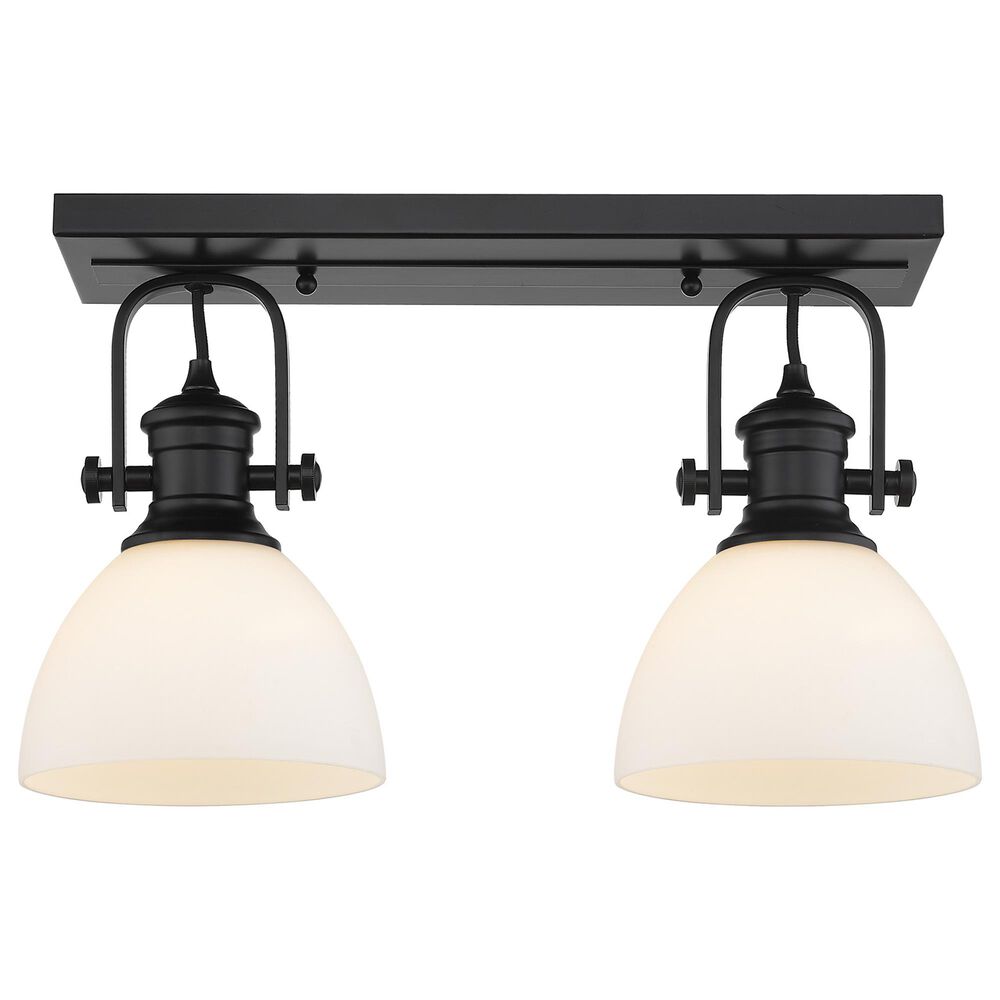 Golden Lighting Hines 2-Light Semi-Flush in Matte Black, , large