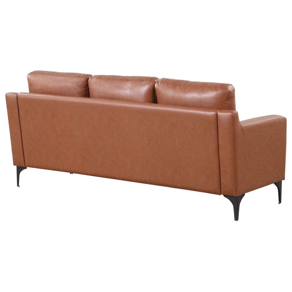 Lifestyle Solutions Fletcher Stationary Sofa in Brown, , large