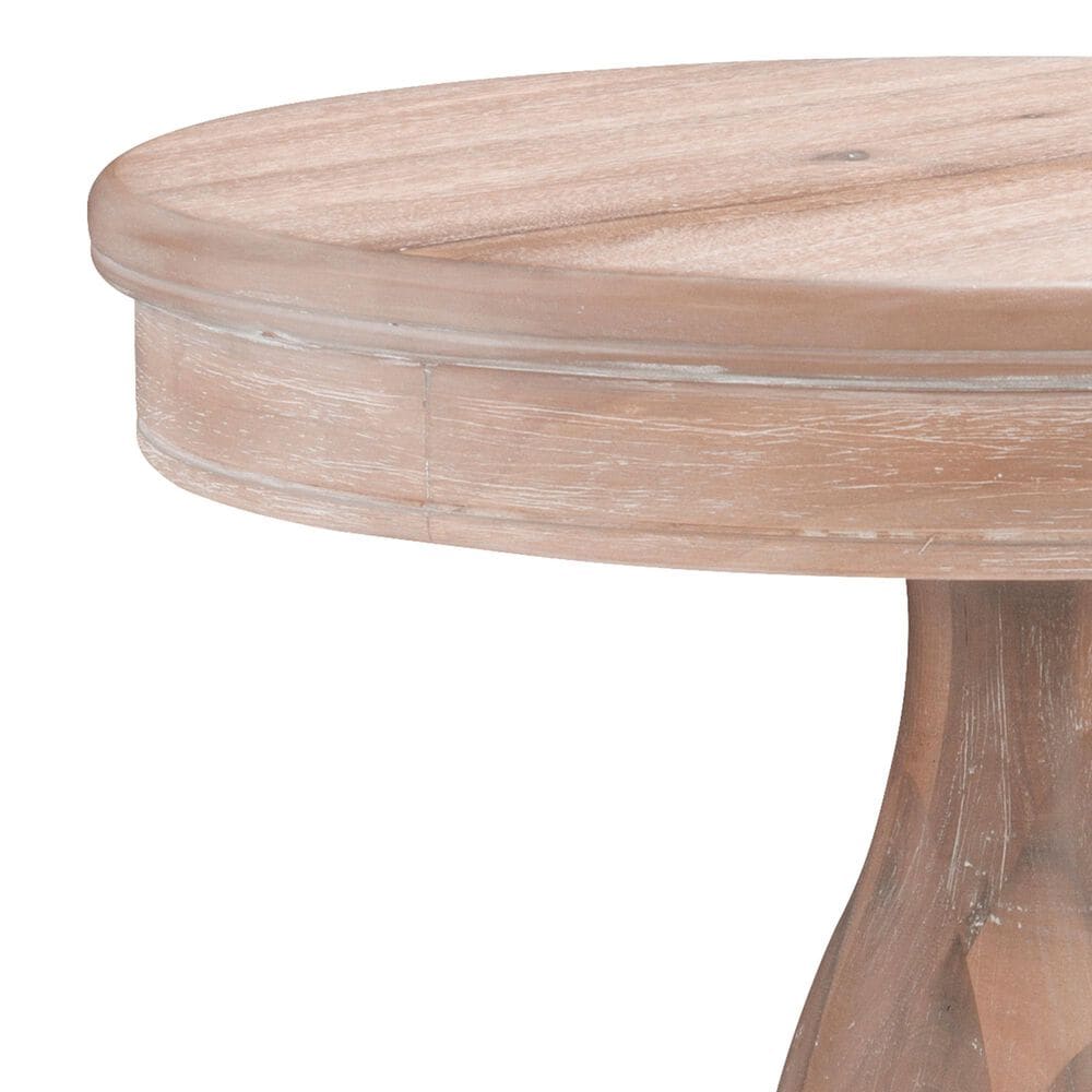 Linon Home Decor Stanton Round Side Table in Natural, , large