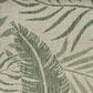 Nourison Garden Oasis GOA02 Ivory and Green 9" x 12" Indoor/Outdoor Area Rug, , large