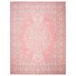 Safavieh Micro-Loop Oriental 8" x 10" Pink and Ivory Area Rug, , large