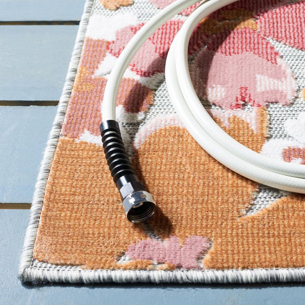 Safavieh Cabana CBN488U 9&#39; x 12&#39; Grey and Rose Indoor/Outdoor Area Performance Rug, , large