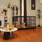 HOMLUX 61" Extra Large Heavy Duty Metal Dog Crate for Large Dogs in Black, , large