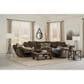 Catnapper Elliott 2-Piece Manual Lay Flat Reclining Sectional in Chocolate, , large