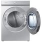 Samsung Bespoke Laundry Pair with 6.1 Cu. Ft. Front Load Washer and 7.6 Cu. Ft. Gas Dryer in Silver Steel, , large
