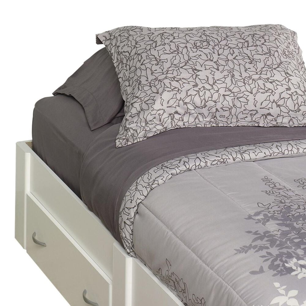 Sauder Beginnings Twin Platform Bed in White, , large