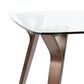 Lumisource Folia Dining Table in Clear/Walnut, , large